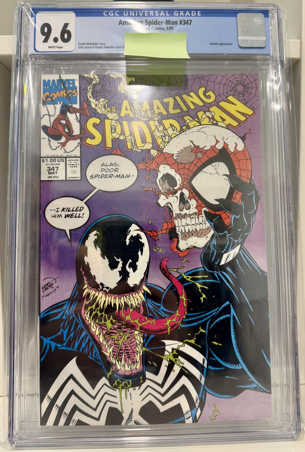 Amazing Spiderman #347 CGC 9.6! Comic