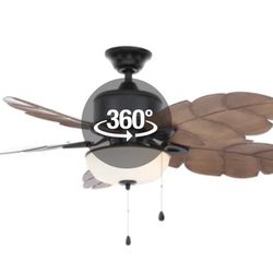 Ventilador De Techo Color Café  Mide 52”