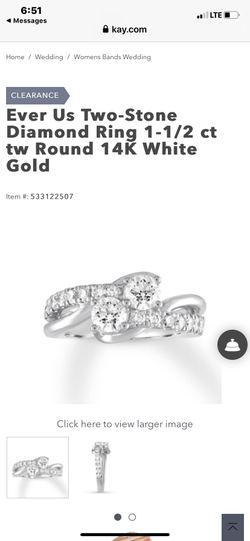 Brand new diamond ring 14 white gold