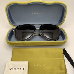 Gucci Aviator Sunglasses Polarized Unisex Authentic Like New