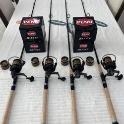 New Penn Battle 4000 lI (Extra Spool) with Live bottom 7'6" 10-201b 