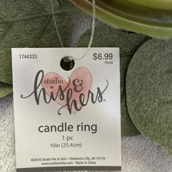(23) 3 Inch Floral Candle Rings
