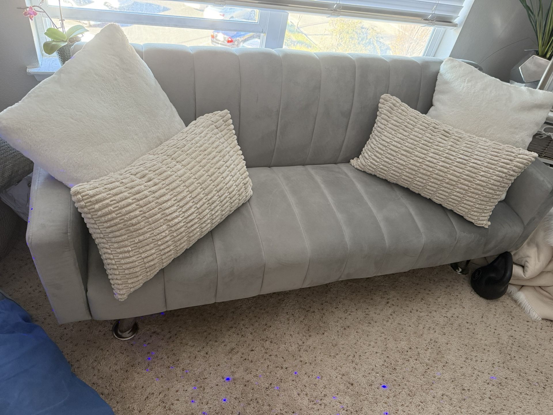Light Gray Futon- Like New Condition