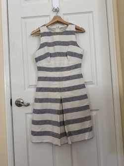 J. Crew Dress Pleated Sheath Midi Dress-Size 4p