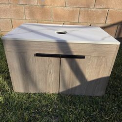 30'' Floating Bathroom Vanity Base