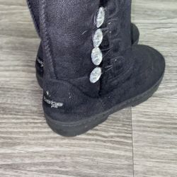 Girl's Bebe Black Boots