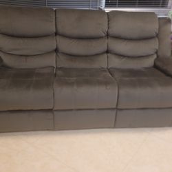 Brand New Open Box Sofa With 2 Recliner.