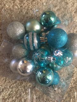 Small Glass Oarnaments 1.25 Diameter