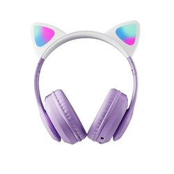 Wireless Cat Ear Headphones w/Microphone