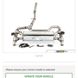 Stainless Steel Duel Exhaust w a Valve Muffler/ JCW Turning Kit