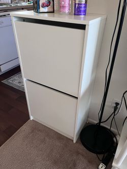 Ikea BISSA Shoe cabinet with 2 compartments