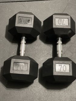 70lbs Dumbbells 