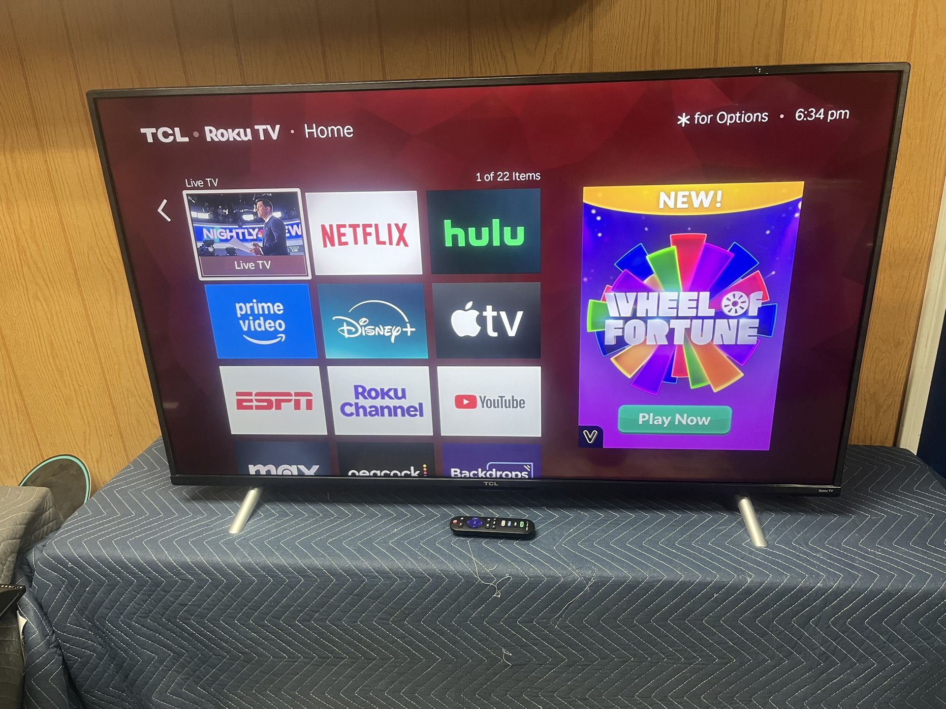 50” TCL 4K SMART ROKU TV HDR10