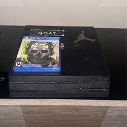 PS4 Pro And Modern Warfare 2  With Cords But NO CONTROLLERS
