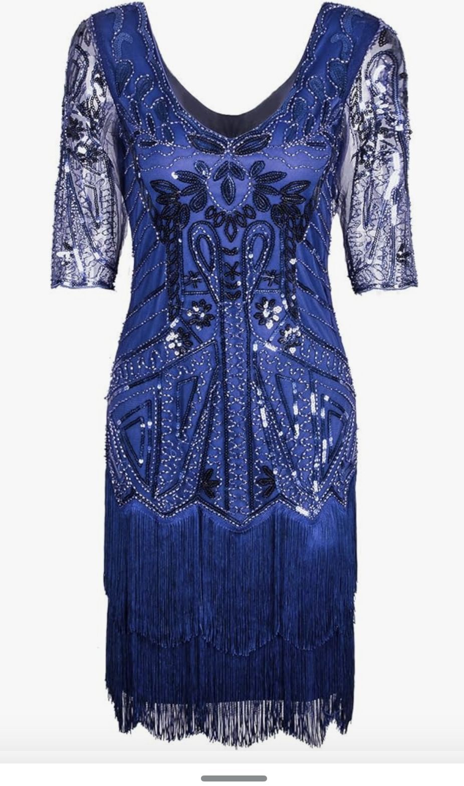 Woman’s Roaring 20s Dress XL Sequins, Beads