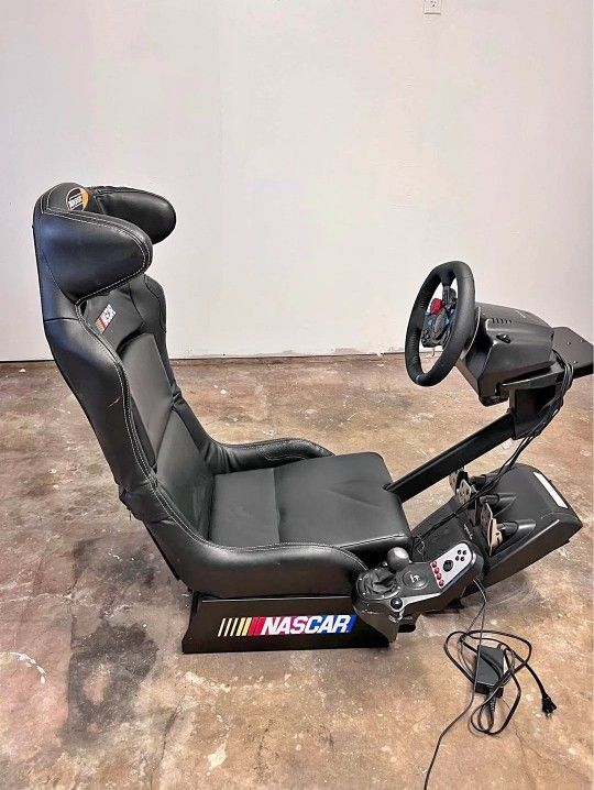 Playseat-NASCAR-Racing-Simulator-with-Logitech-Wheel-&-Pedals