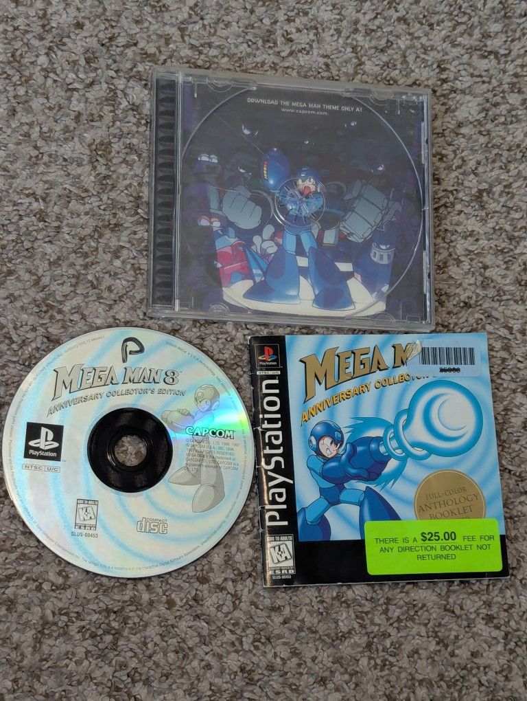 Mega Man 8 Anniversary Collection PS1 CIB