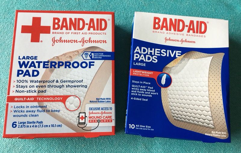 Seven Boxes of 2 7/8” x 4” Band-Aid Adhesive Pads