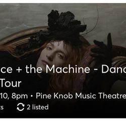 2 Tickets To Florence & The Machine (Pine Knob)  Thumbnail