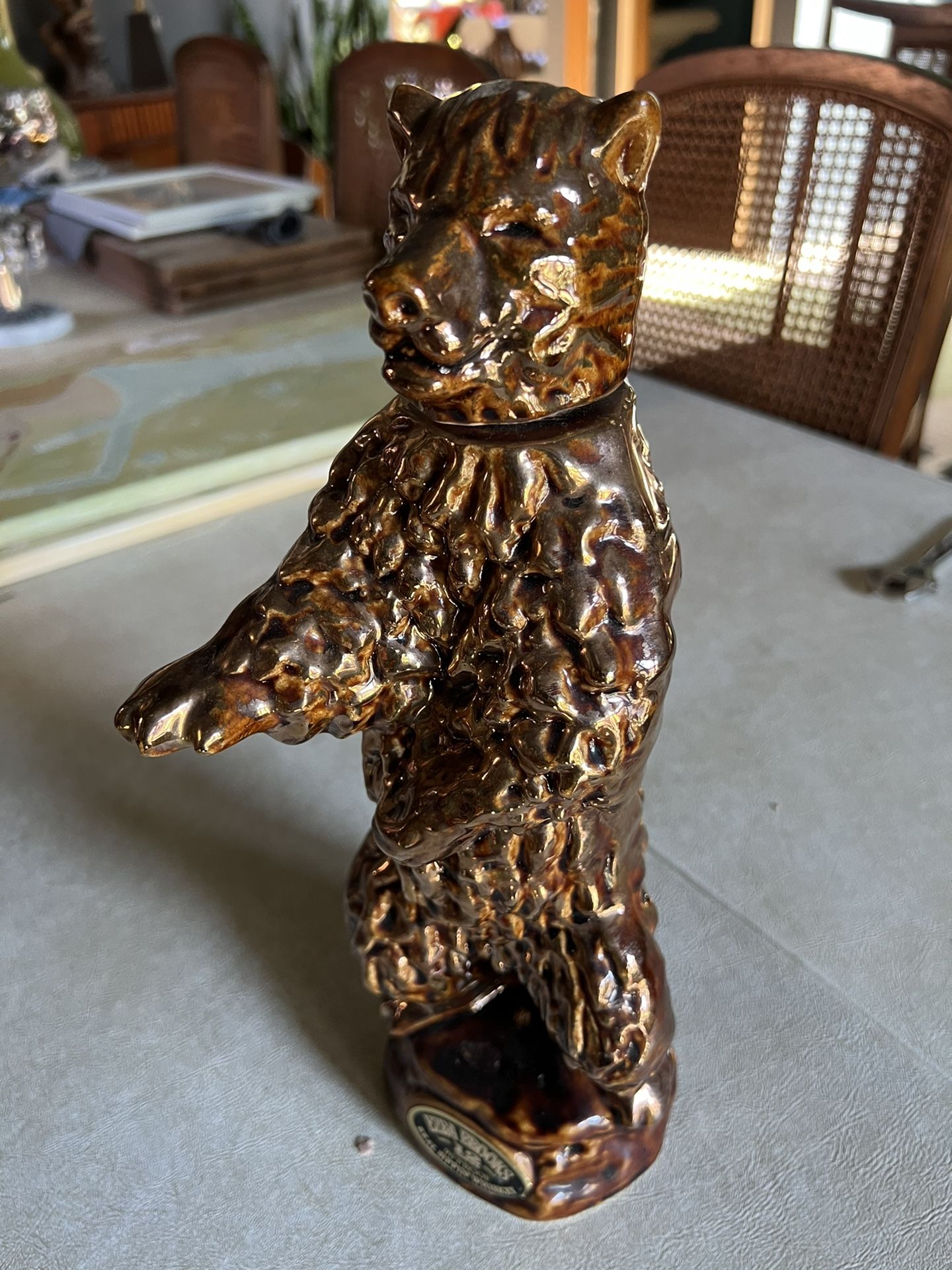 Vintage Bear Decanter Bottle