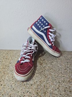 Vans Stars and Stripes Van High Tops Mens 5 Womens 6.5