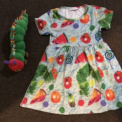 Hungry Caterpillar Dress & Plush