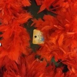 Red Boas, 12 for $24, Holiday decor, Wrap Gifts