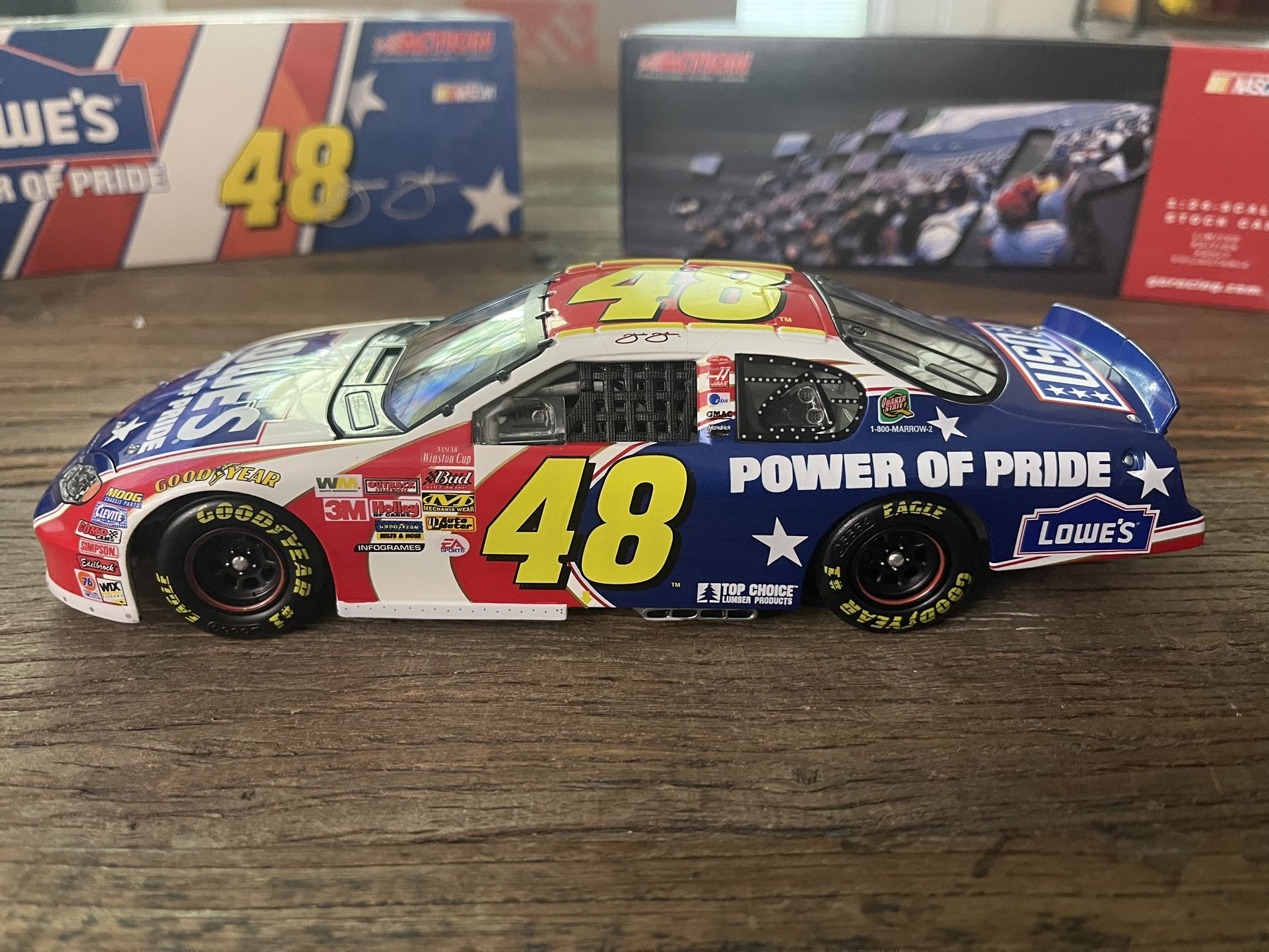 1:24 Jimmie Johnson #48 Lowe’s/power of pride. 2003 Monty Carlo