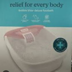 Bubble bliss Deluxe Foot bath 