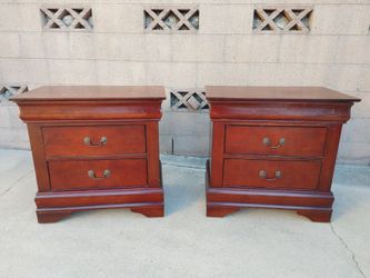 Wood Vintage Nightstands