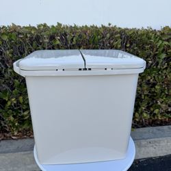 Trash can 48L, garbage can for kitchen , double trash can with lid