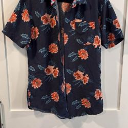 Plan B Hawaiian Men's T-shirt LARGE 