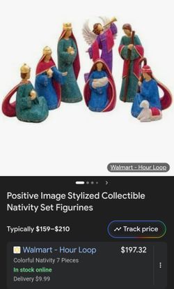 New! Positive Image Stylized Collectible Nativity Set Figurines