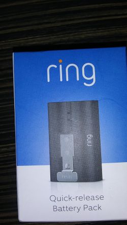 Ring quick release battery pack