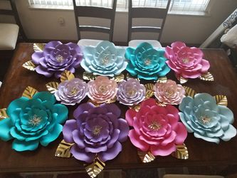 Paper flowers and paper roses