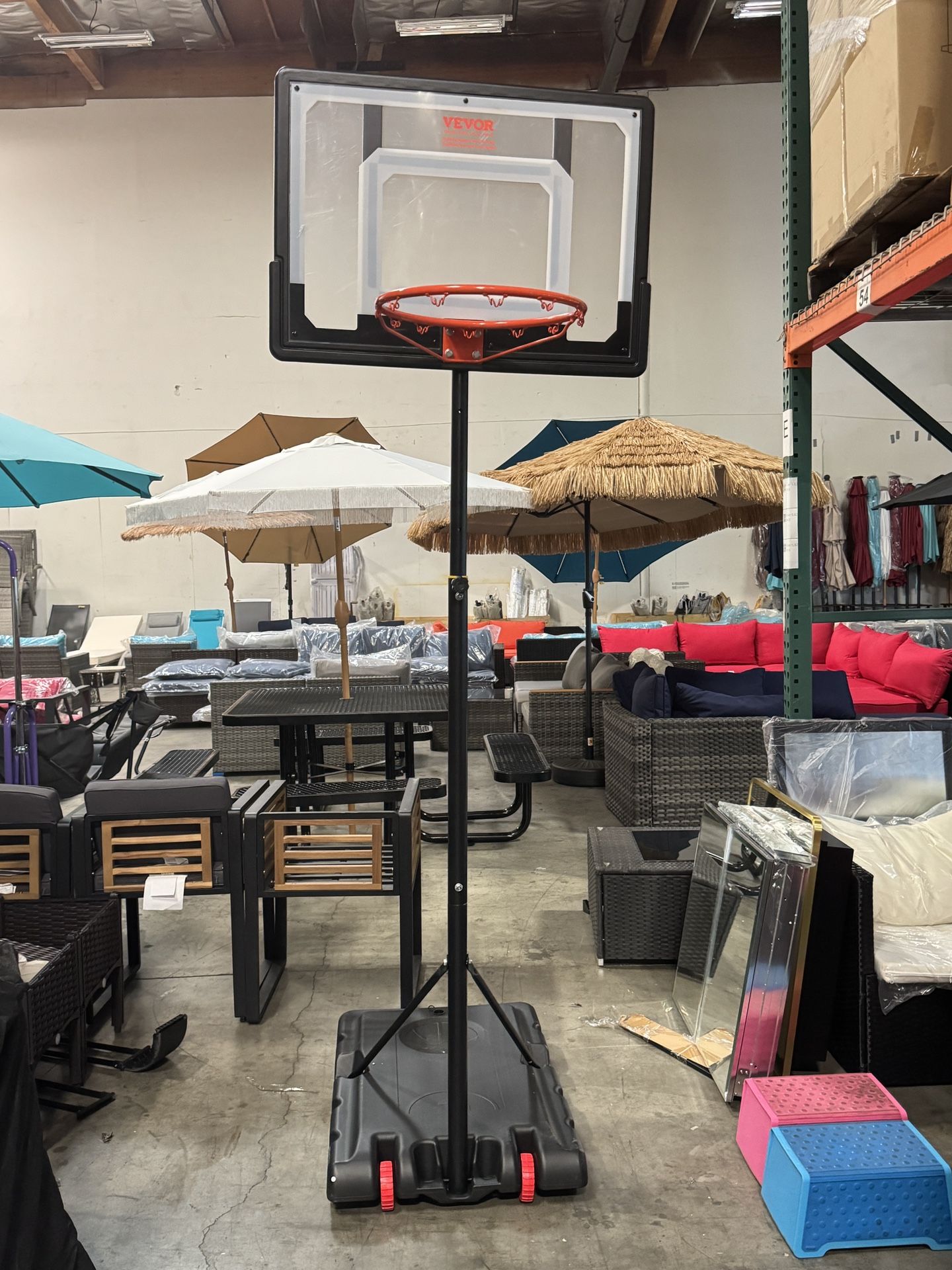 New Height Adjustable Basketball Hoop