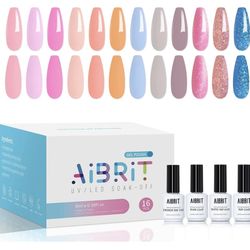 AIBRIT 16 Pack Gel Nail Polish 