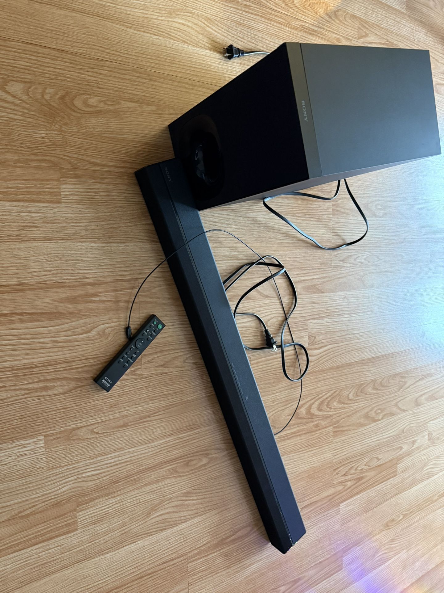 Sony Soundbar And subwoofer With Remote