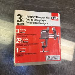 Bessey BV-CO30 3" Light Duty Clamp-On Vise