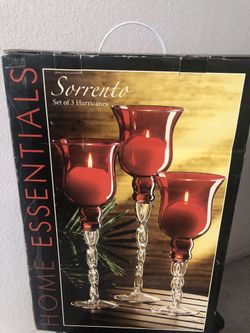 Set of 3 Candle Hurricanes