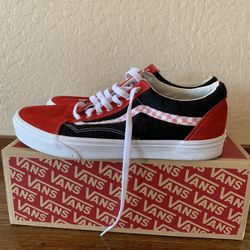 VANS Old School 11 Black & Red w/ Checkers