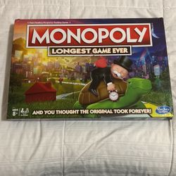 Monopoly Longest Game Ever Brand New!!