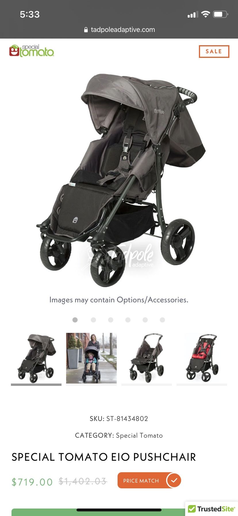Special Tomato EIO Push Chair / Stroller