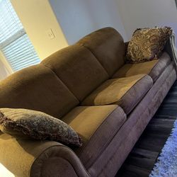 Couch/Pull Out Bed & Bar Stools