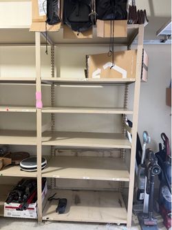 Must go‼️ Heavy-Duty Metal Storage Shelves – Garage, Warehouse, Workshop (5 Available)