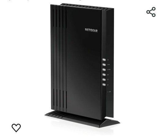 NETGEAR WiFi 6 Mesh Range Extender (EAX20) - Add up to 1,500 sq. ft. and 20+ devices with AX1800 Dual-Band Wireless Signal Booster & Repeater (up to 1