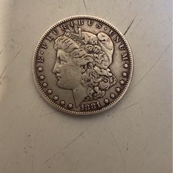 1881 O Morgan Silver Dollar 