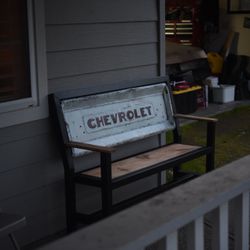 Custom Vintage Tailgate Bench 