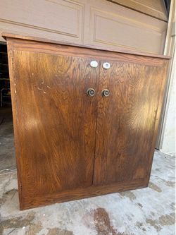 Vintage Wooden Storage Cabinet