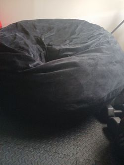 Black 1 Person Bean Bag